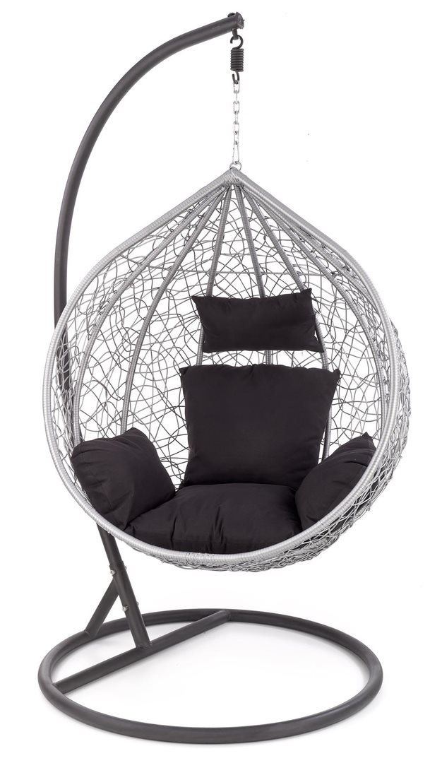 Image Подвесное кресло Halmar Eggy Gray/Black