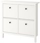 Image Тумба для обуви Ikea Hemnes 4 отделения 107/101 Белый