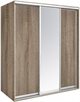 Image Dulap-cupe Modern Braun Top 3 179x210x60 1 oglinda/2 PAL Sonoma Oak Truffle