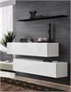 Image Стенка ASM Switch II WWS SW SB2 1.3м White Gloss/White Matt/Black Matt
