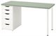 Image Письменный стол Ikea Lagkapten/Alex 140x60 Светло-Зеленый/Белый