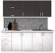 Image Bucatarie Modern Paola 2.0m White Gloss/Anthracite/White
