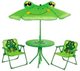 Set mobila de grădină Strend Pro Melisenda Frog 1+2 Green