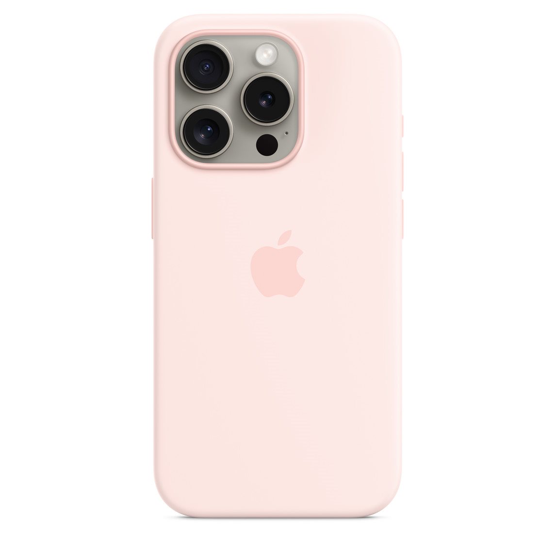 Image Чехол Original iPhone 15 Pro Silicone Case Light Pink
