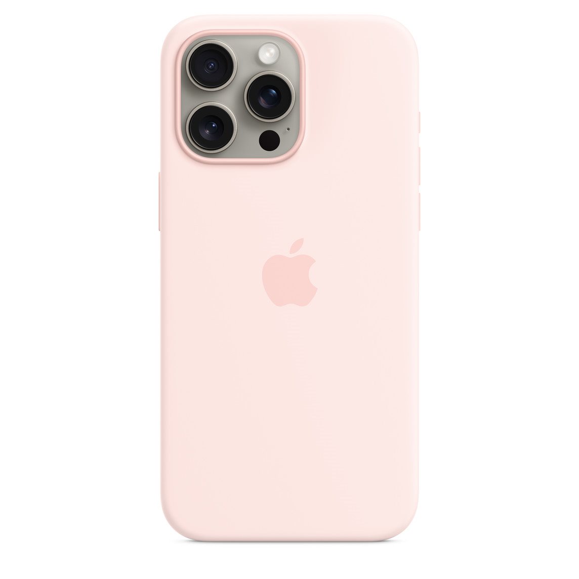 Image Чехол Original iPhone 15 Pro Max Silicone Case Light Pink