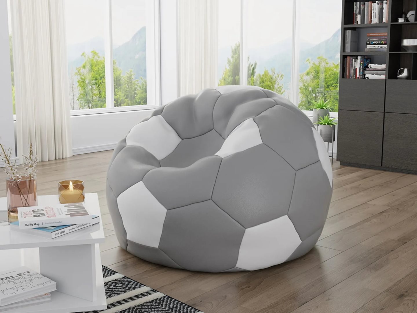 Image Bean bag Mirjan24 Sylwin 500 L Gray/White