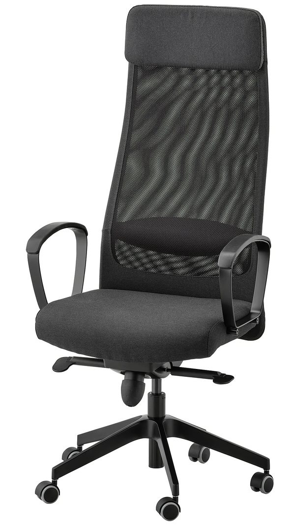 Image Офисное кресло Ikea Markus Виссле Темно-серый