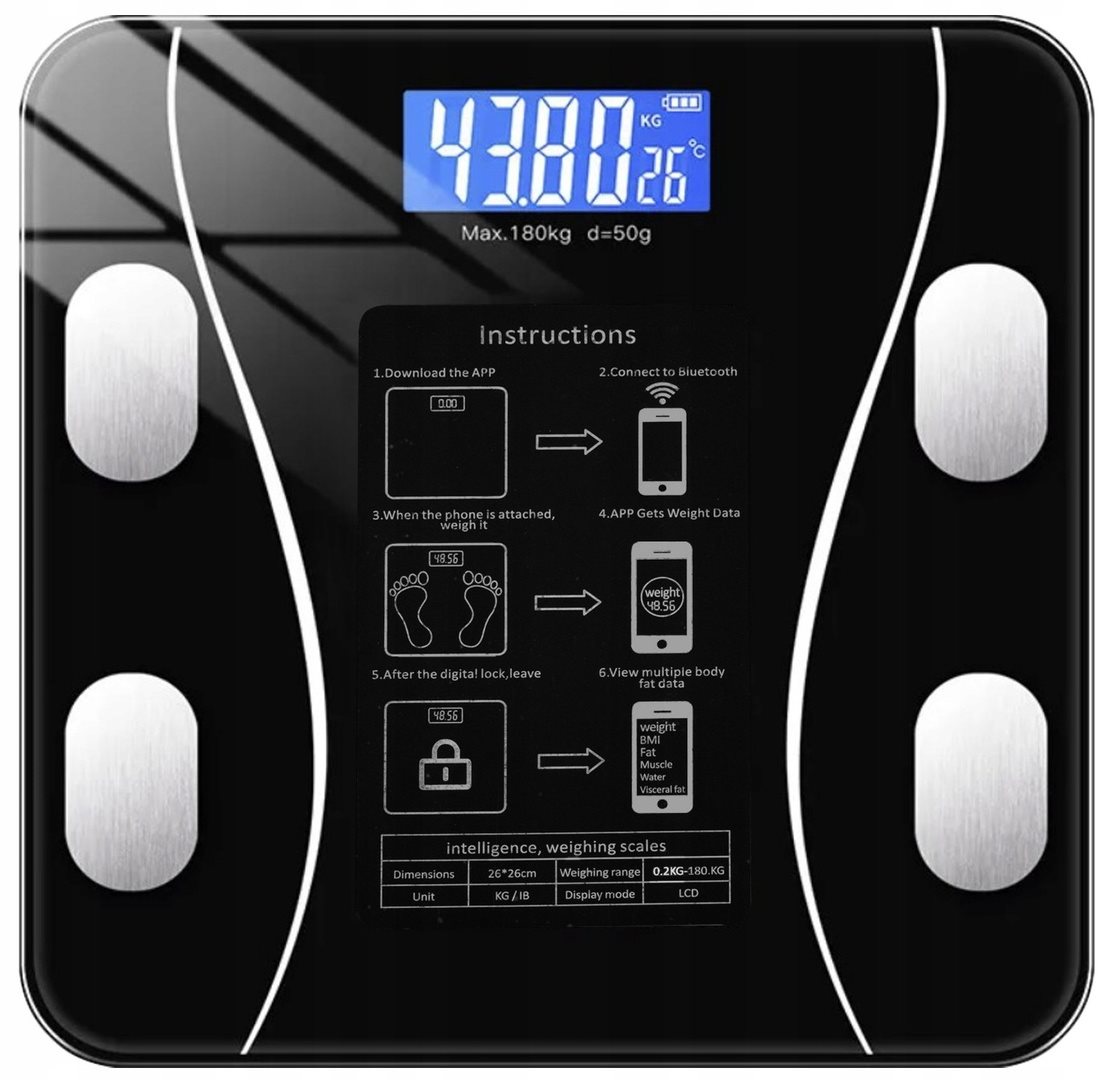 Image Cântar de podea Ruhhy 22525 Black