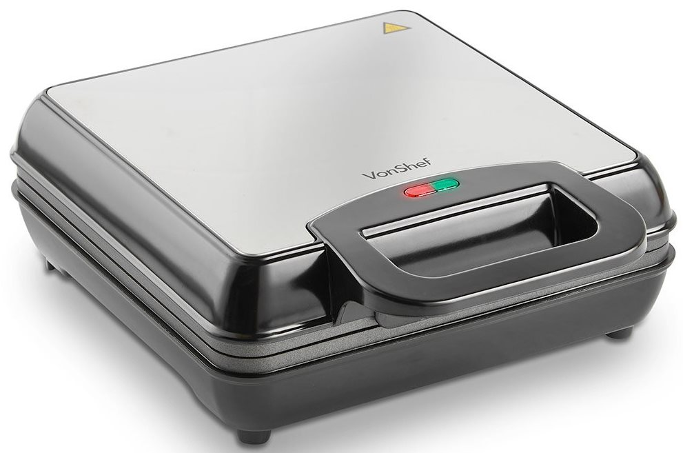 Image Вафельница VonShef 2013307 Inox/Black