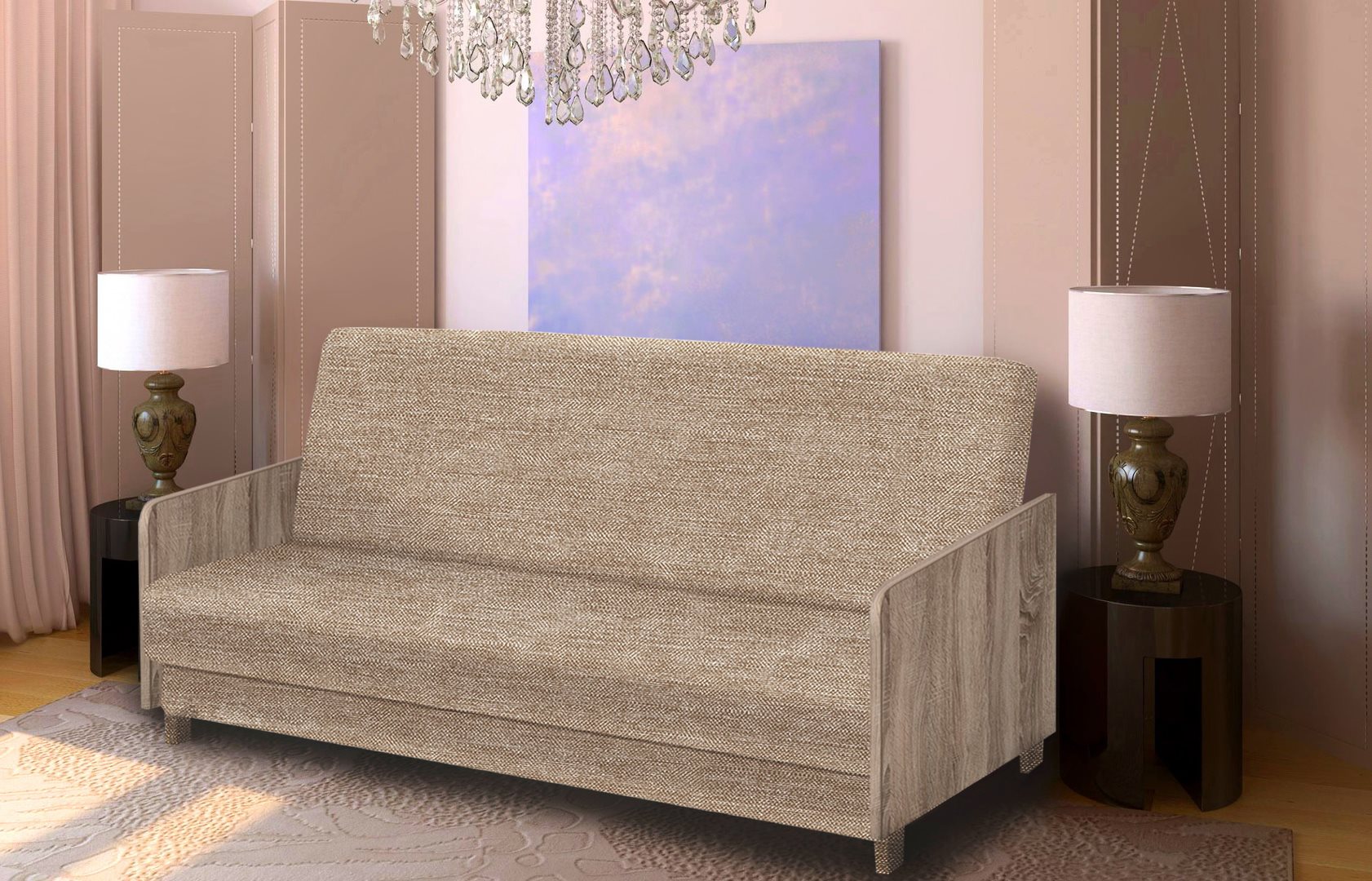 Image Диван Modern Compact Bahama 6 Gold Brown/Sonoma Oak Truffle