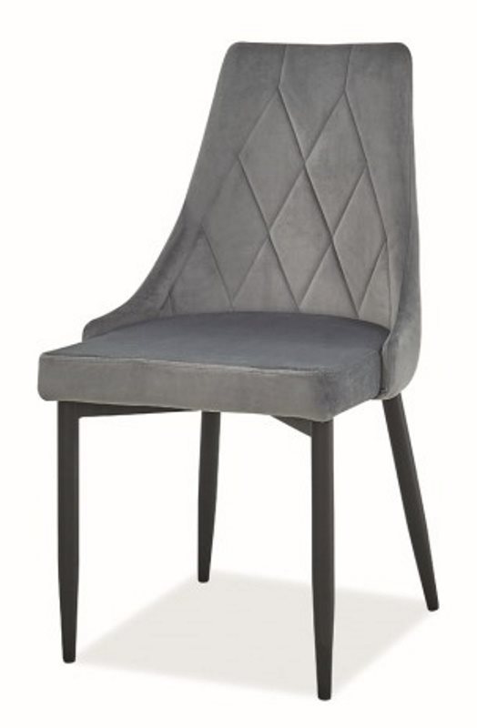 Image Scaun de bucatarie Signal Trix B Velvet Black/Gray