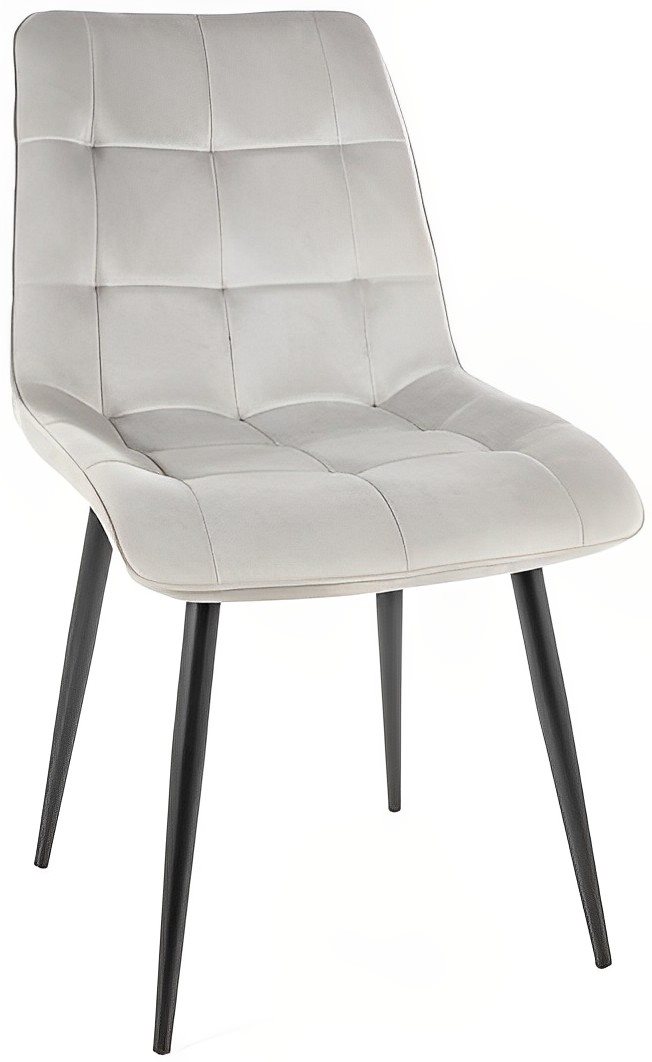 Image Scaun de bucatarie Signal Chic Velvet Gray Light/Black