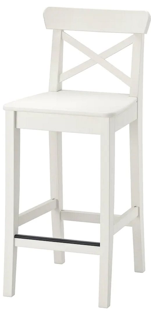 Image Scaun de bar Ikea Ingolf White