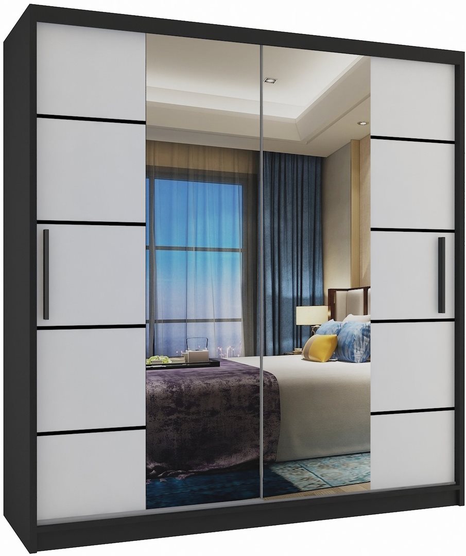 Image Dulap-Cupă Belini Premium ME SZP7/0/B/W/0/KLP White Matt/Black