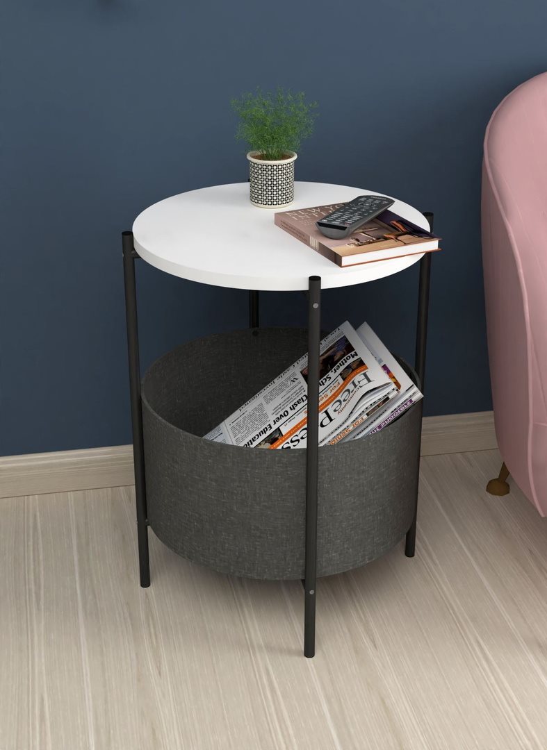 Image Журнальный столик Fabulous With Bag White/Black