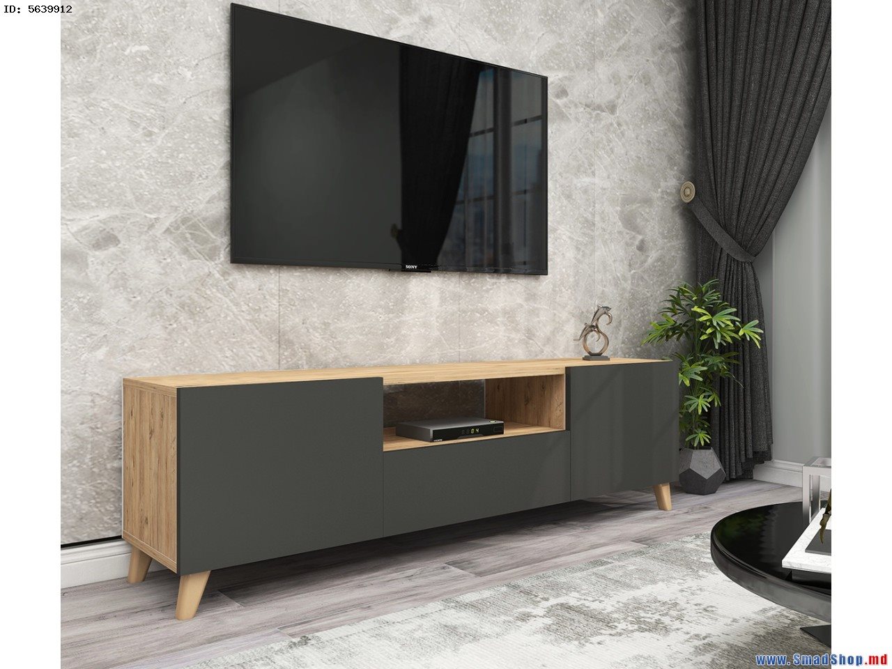 Image Tumba pentru TV Fabulous 46x140 Pine/Anthracite