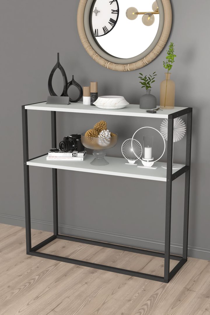 Image Etajera Fabulous Metal Dressuar White/Black