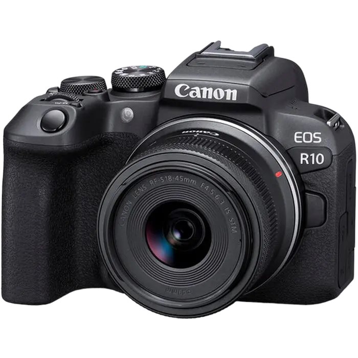 Image Фотоаппарат Canon EOS R10 + RF-S 18-45mm f/4.5-6.3 IS STM KIT Black