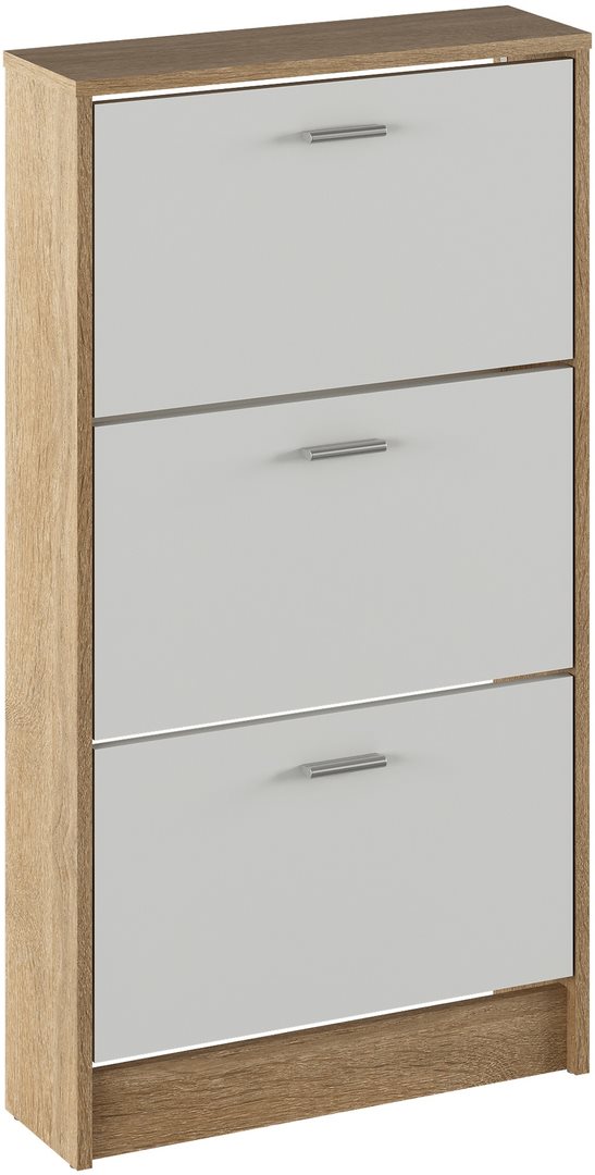 Image Тумба для обуви Tempo Kondela Mobi 13 Sonoma Oak/White