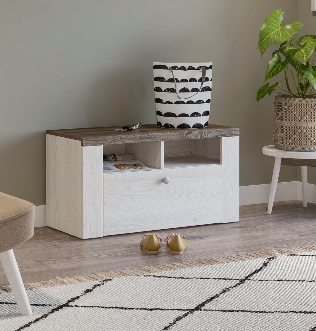 Image Dulap pentru încălțăminte Helvetia Larona 1K Siberian Larch/Sonoma Oak Truffle