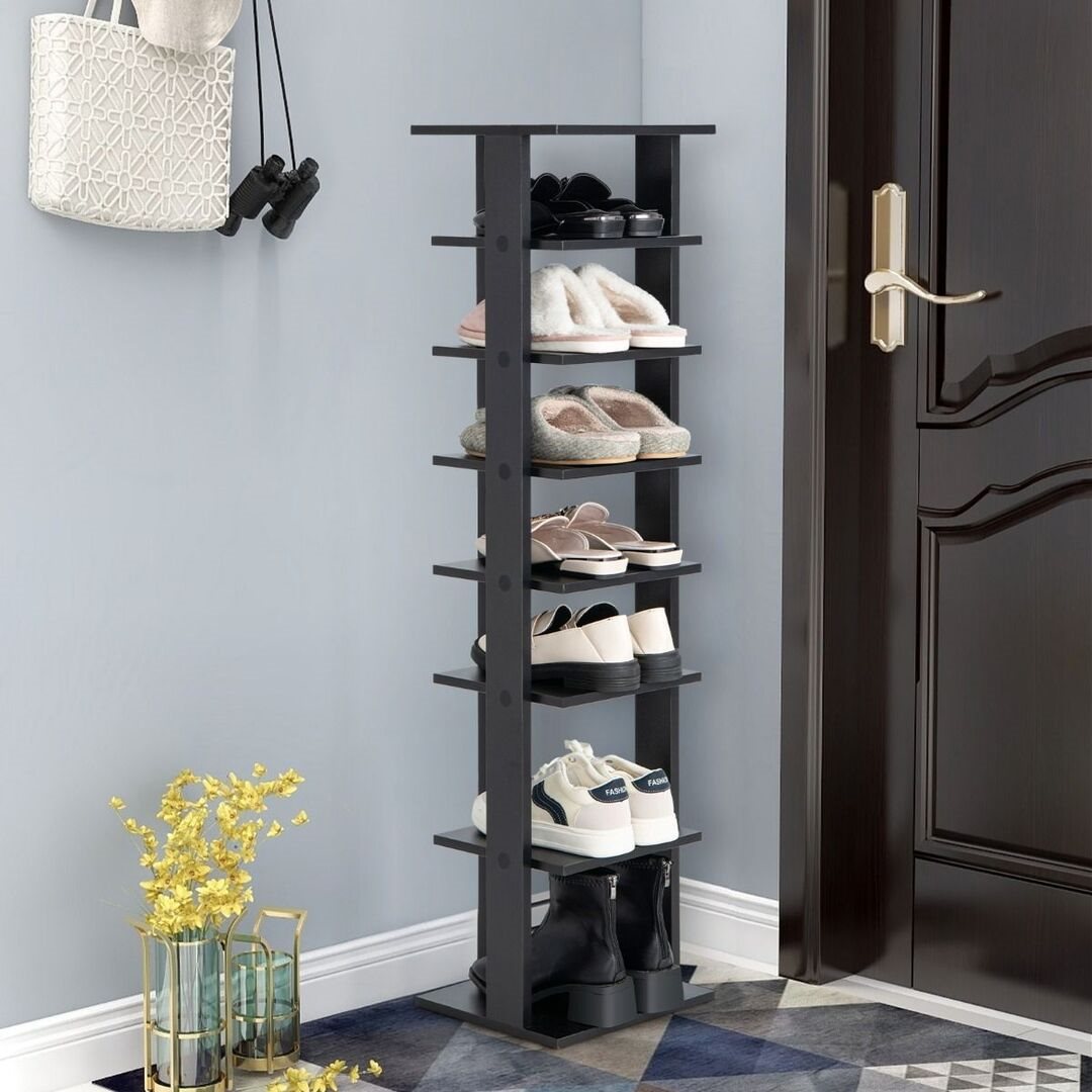Image Стеллаж для обуви Costway JZ10140DK Black