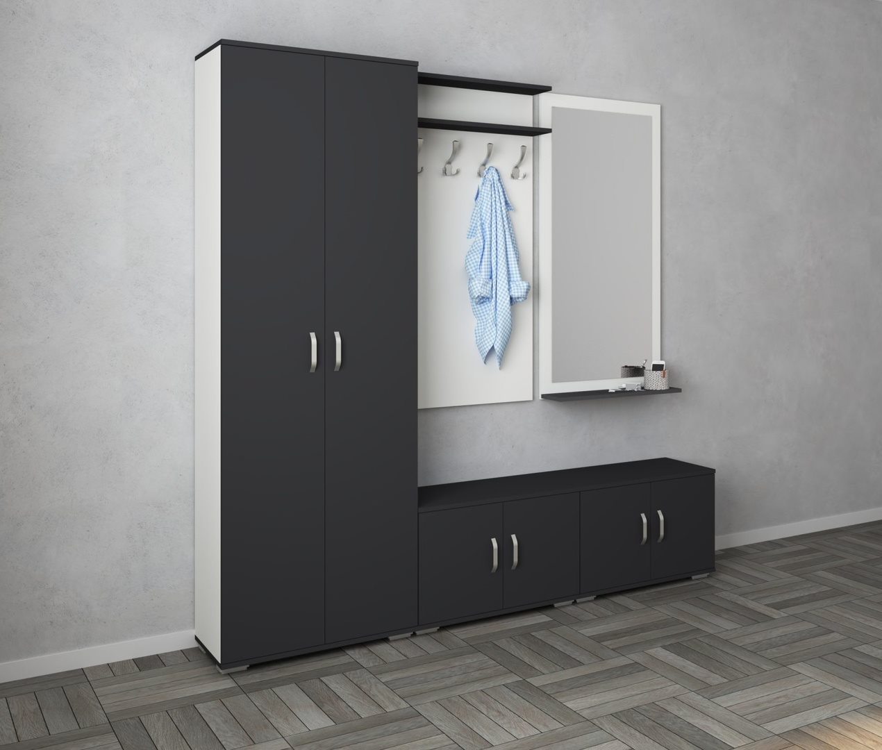 Image Прихожая Haaus Como V5 Anthracite/White