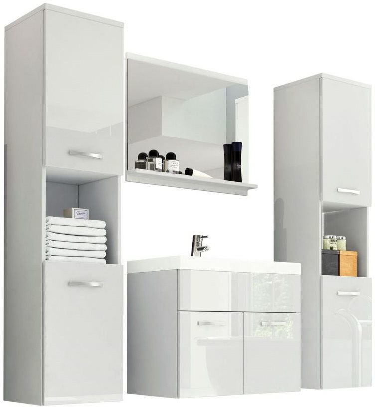 Image Комплект мебели Bratex Montreal XL White/White Gloss