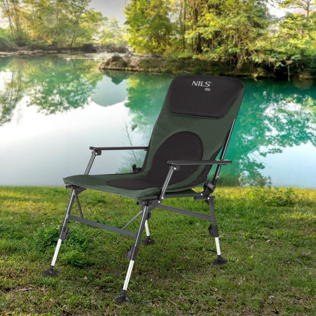 Image Стул Nils Camp NC1801 Dark Green/Grey