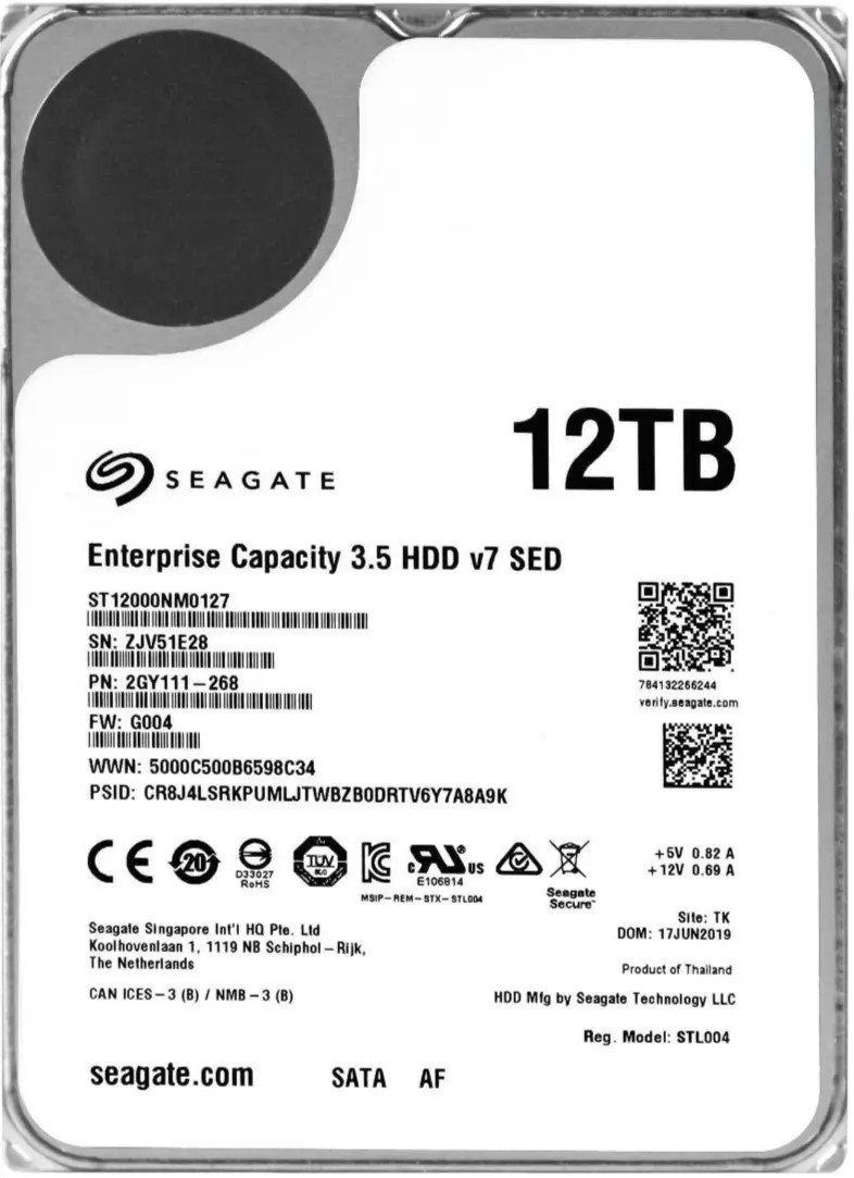 Image Жесткий диск HDD Seagate Enterprise Capacity v7 SED Helium 12TB