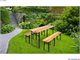 Set mobila de grădină GardenLine MEB2745 Wood/Black