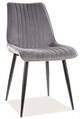 Image Scaun de bucatarie Signal Kim Velvet Black/Gray