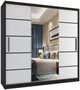 Image Dulap-Cupă Belini Premium MT SZP5/1/B/W/0/KLP White Matt/Black