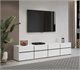 Image Тумба под телевизор Helvetia Cross 4D4S White/Black