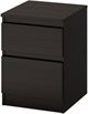 Image Тумба Ikea Kullen 2 ящика 35x49 Черно-Коричневый