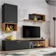 Image Living ASM Maze II ZWT MZ2 2m Black Matt/Wotan Oak