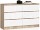 Image Comoda Akord K120 6SZ Sonoma Oak/White