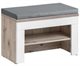 Image Тумба-банкетка для обуви ASM Gustavo DWW GV Typ F+P Wellington Oak/White Gloss