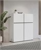 Image Комод Helvetia Cross 4D White/Black