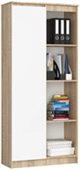 Image Шкаф Akord R80 1D4P Sonoma Oak/White