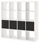 Image Стеллаж Ikea Kallax 147x147 White Black