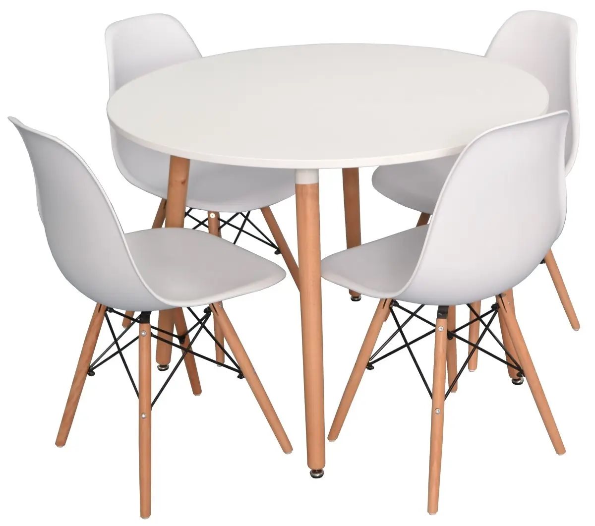 Image Set de bucatarie Evelin DT 402-1 + 4 scaune LC-021 White