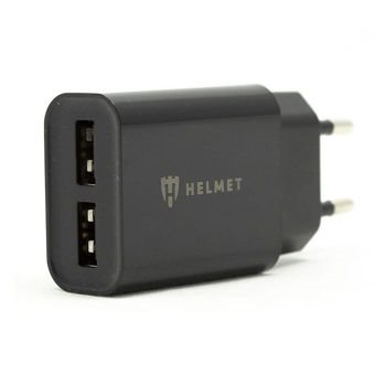 Image Зарядное устройство Helmet 2xUSB 2.4A Black