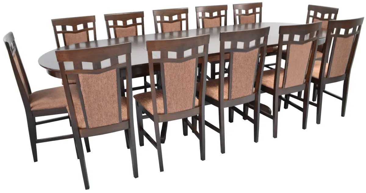 Image Комплект для кухни Evelin HV-33V Chocolate + 12 стульев DEPPA R Chocolate/F-789 Brown