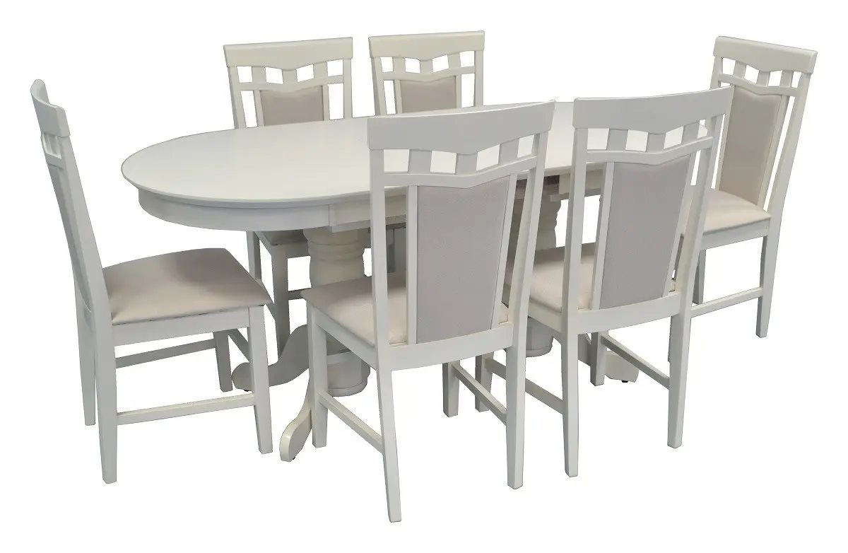 Image Set de bucatarie Evelin HV-31N Cream Light + 6 scaune DEPPA R Cream Light/NV-1WP