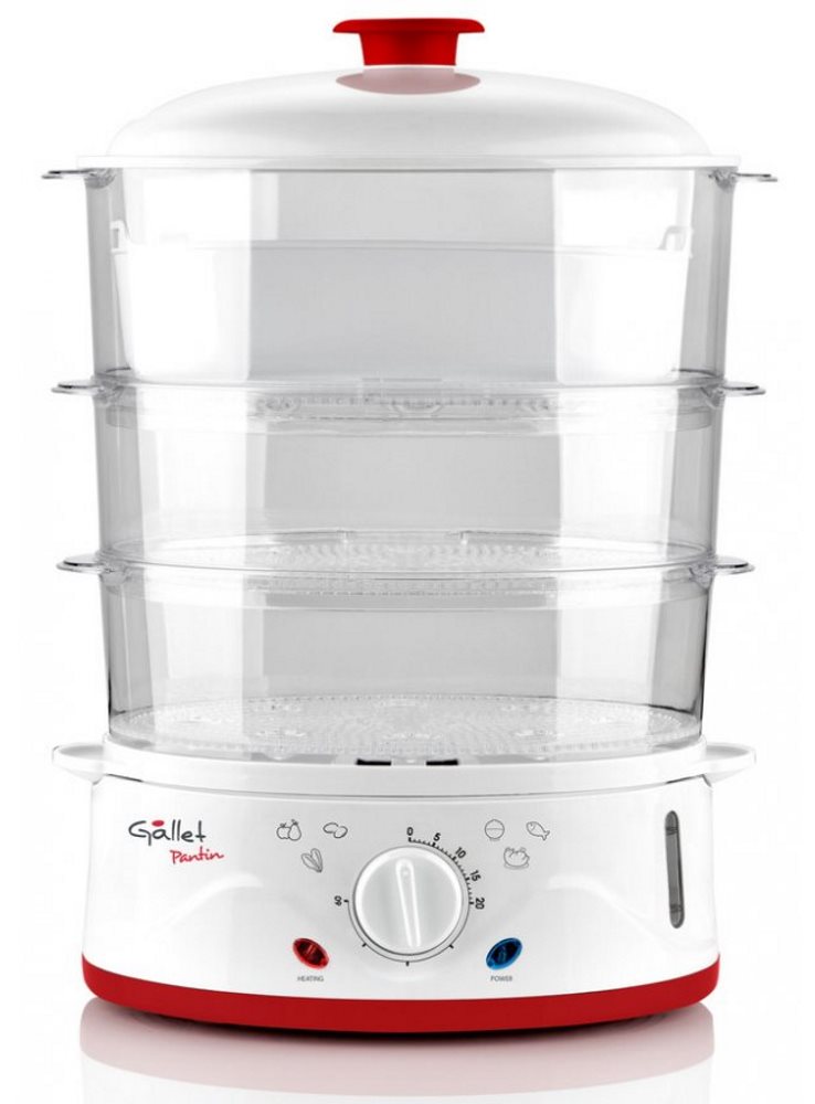 Image Aparat de gătit cu aburi Gallet Pantin CUV 962 White/Red