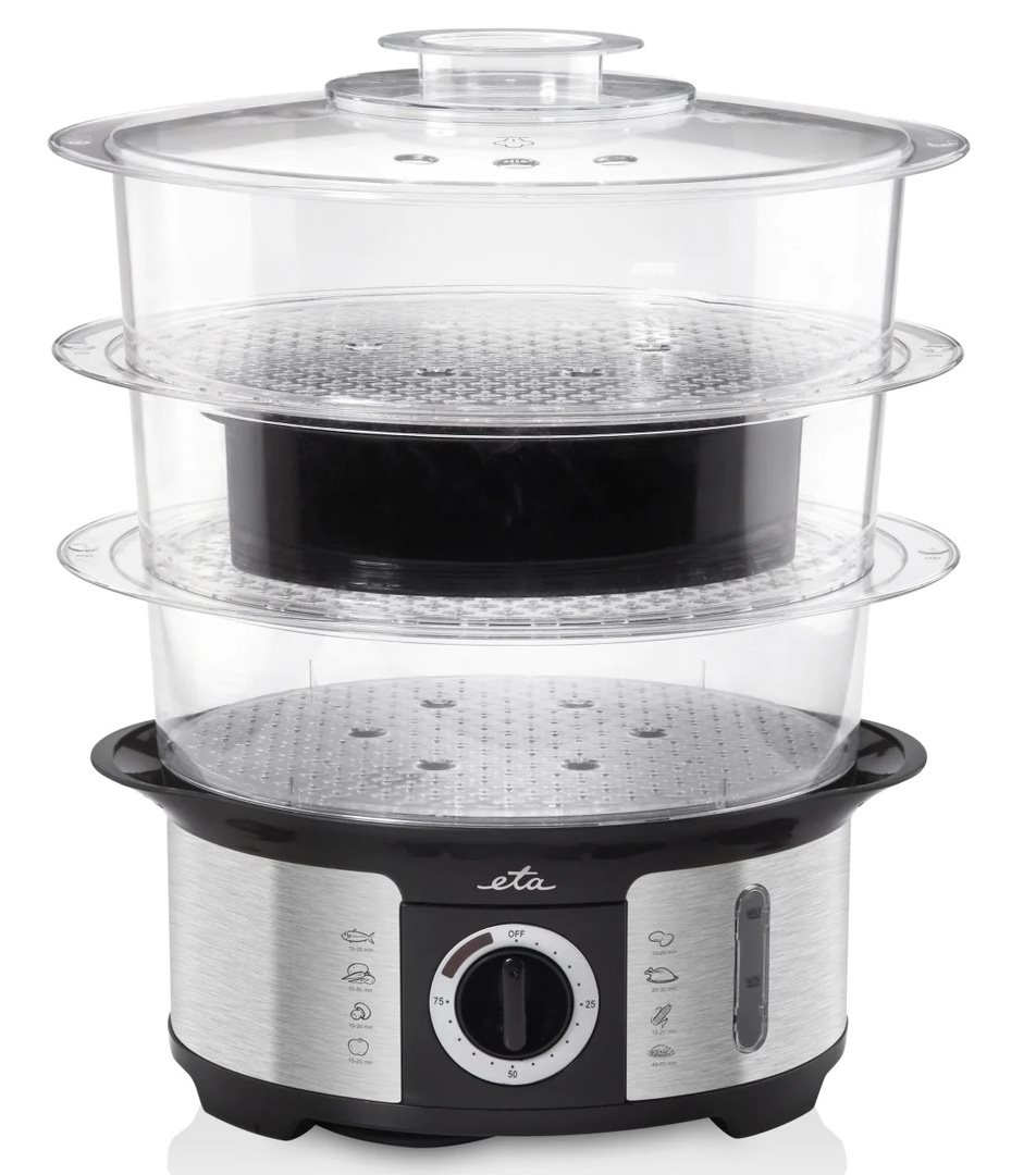 Image Aparat de gătit cu aburi ETA Steampot 0134 90000 Inox/Black