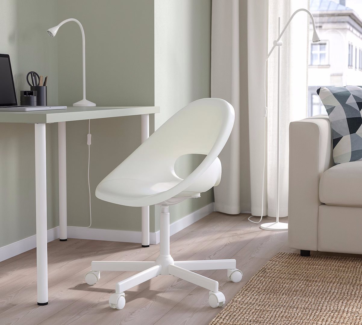 Image Fotoliu de birou Ikea Loberget/Blyskar White