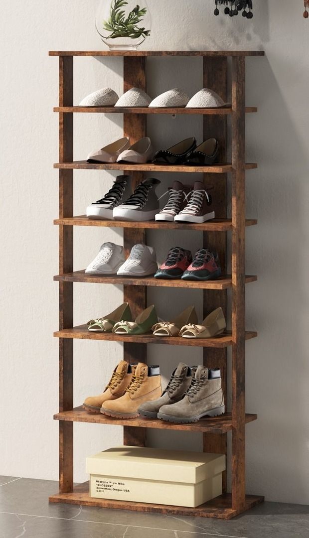 Image Стеллаж для обуви Costway JZ10125CF Rustic Brown