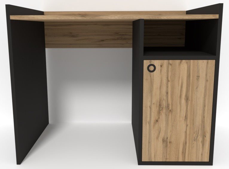 Image Письменный стол Smartex Tab Classic 100 Черный/Темный Дуб