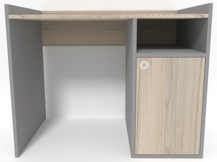 Image Письменный стол Smartex Tab Classic 130 Графит/Светлый Дуб